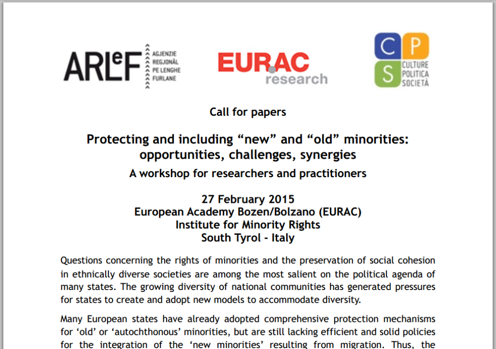 eurac call for papers